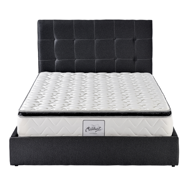 base cama milan negro doble - Colchones Spring